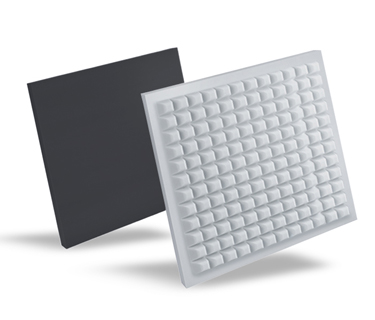 Absorbeurs de bruit pour plafond &agrave; la grille avec une cat&eacute;gorie de protection incendie renforcer