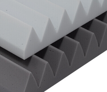 Absorbeur de bruit à profil triangulaire ROWS Plus et catégorie de protection incendie DIN 4102 B1 / C-s2, d0 selon DIN EN 13501