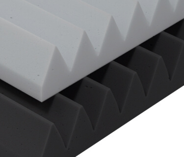 Absorbeur de bruit &agrave; profil triangulaire ROWS Plus et cat&eacute;gorie de protection incendie DIN 4102 B1 / C-s2, d0 selon DIN EN 13501