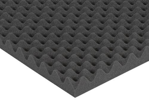 Mousse alvéolée comme isolation acoustique dans l’industrie et la construction de machines Un tapis d’absorption en mousse alvéolée réduit le bruit.