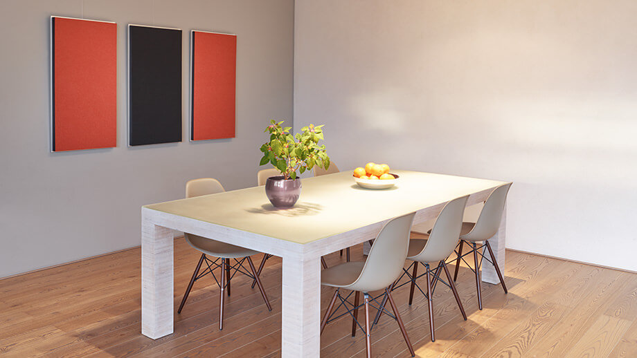 Des absorbeurs de bruit dans la zone de vie assurent le calme et la détente dans votre maison.