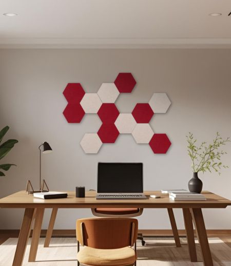 Éléments acoustiques BEE Mix & Match comme isolation acoustique dans les bureaux modernes