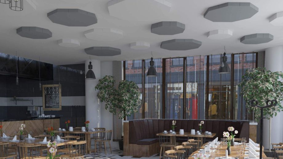 Kit plafond acoustique aixFOAM STICKY Octo Set