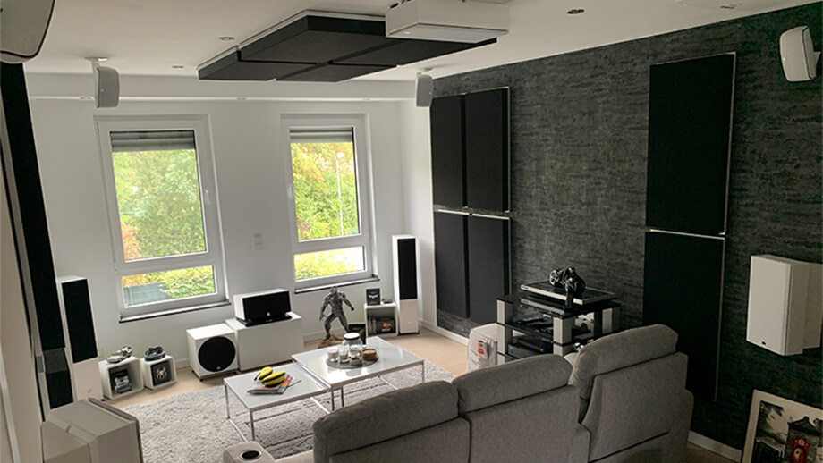 Optimisation acoustique avec FEUTRE dans des cassettes suspendues (upFRAME)