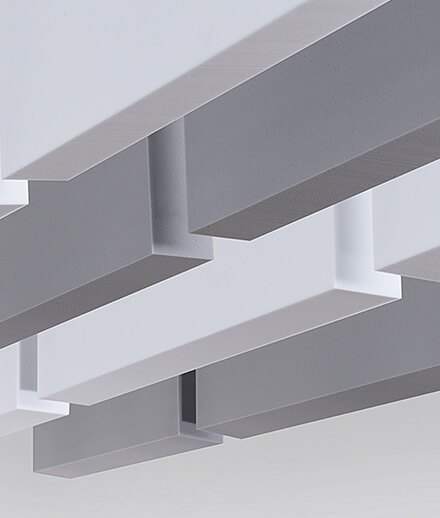 Baffles acoustiques flottants Verticaux