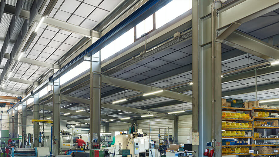 Soundproofing an industrial hall with FLEX Industry soundproofing panels