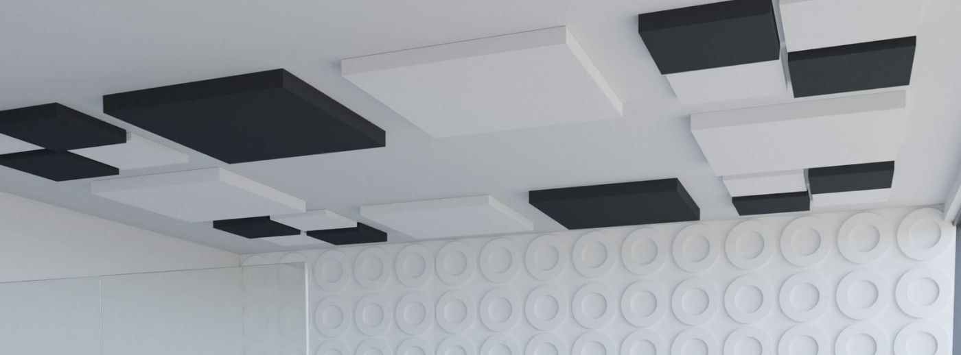 Set d'absorbeurs acoustiques STICKY Flat