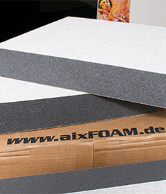 aixFOAM Absorbeur de son FELT avec surface en feutre en gris clair