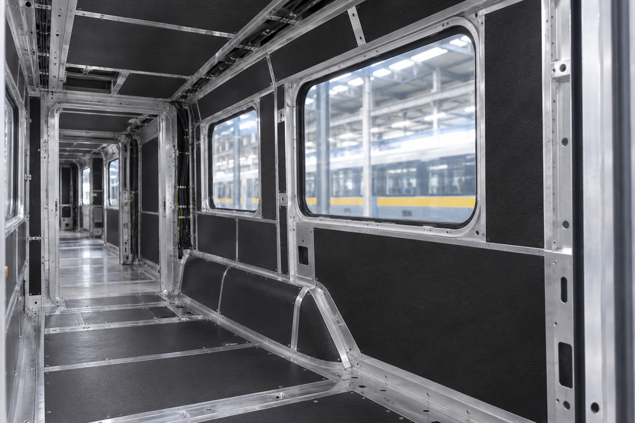 Solution d'isolation acoustique aixFOAM Technics pour bus et trains