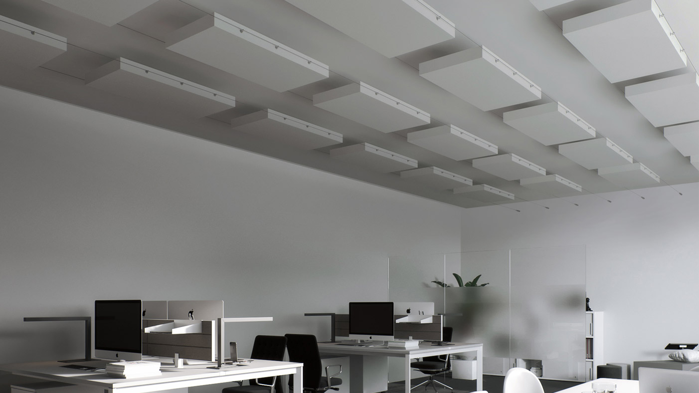 aixFOAM Absorbeur de plafond pour bureau et centre d'appel